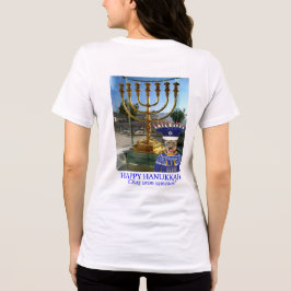 as mulheres bella tee. Feliz Hanukkah.