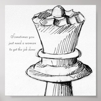 As mulheres fazem o trabalho na poster
