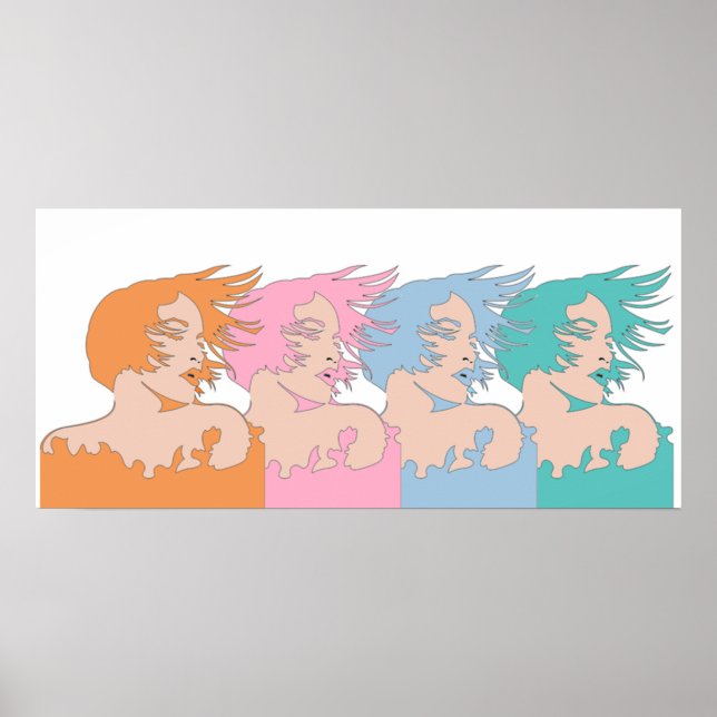 As mulheres na Poster de vento (Frente)