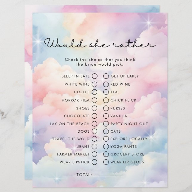 As Nuvens Sonhadoras Iriam Preferencialmente Jogo  (Frente/Verso)