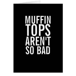 As partes superiores do muffin são cartão