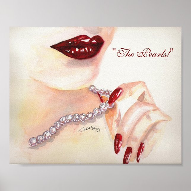 "As Pérolas!" Impressão 8x10 (Frente)