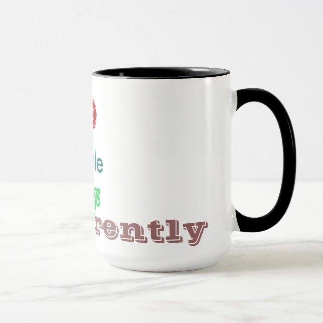 As pessoas cegas vêem a caneca (Direita)