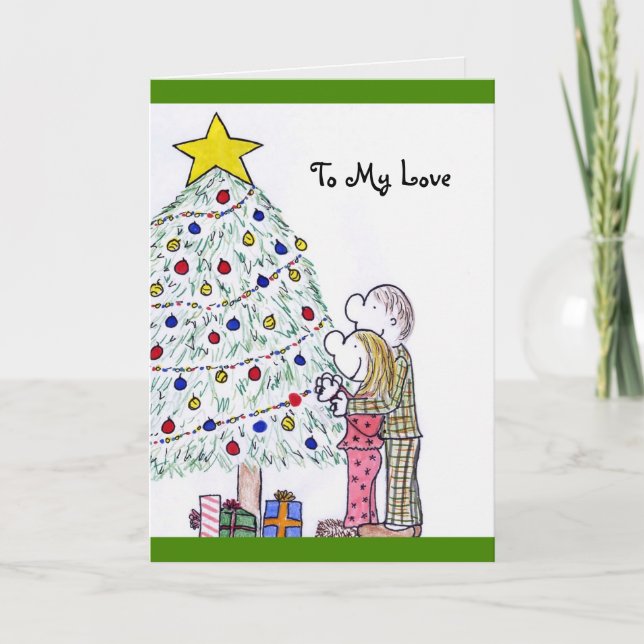 As Pessoas da Lizzy Feliz Natal Para o Meu Cartão  (Frente)