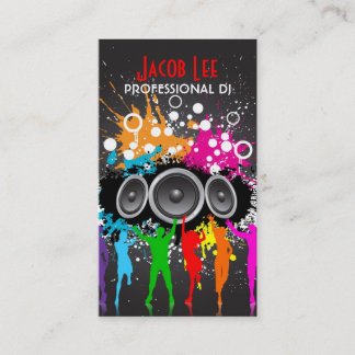 As pessoas do DJ do partido o cartão de visita