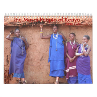 As pessoas do Masai de Kenya, calendário 2008