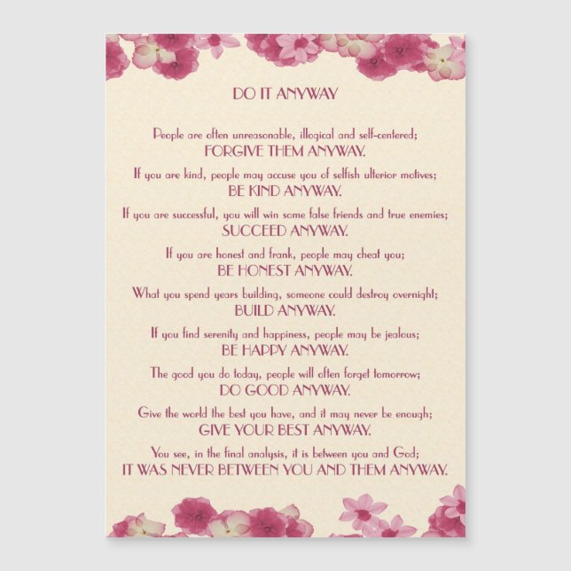 As pétalas cor-de-rosa fazem-no de qualquer (Frente)