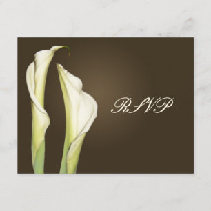 As placas Calla Lillies RSVP requerem convites 5x7