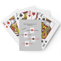 As relações são como um baralho de cartas.