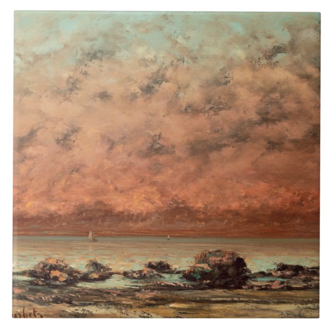 As rochas do preto em Trouville, 1865 - 66 (Frente)