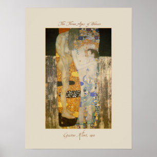 As três idades da mulher por Gustav Klimt Poster