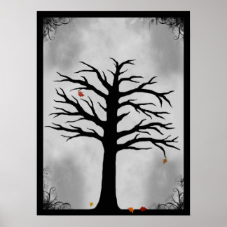 As últimas folhas de queda - Poster de árvore assu
