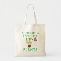 Às vezes eu molhei minha planta Bolsa de mulher