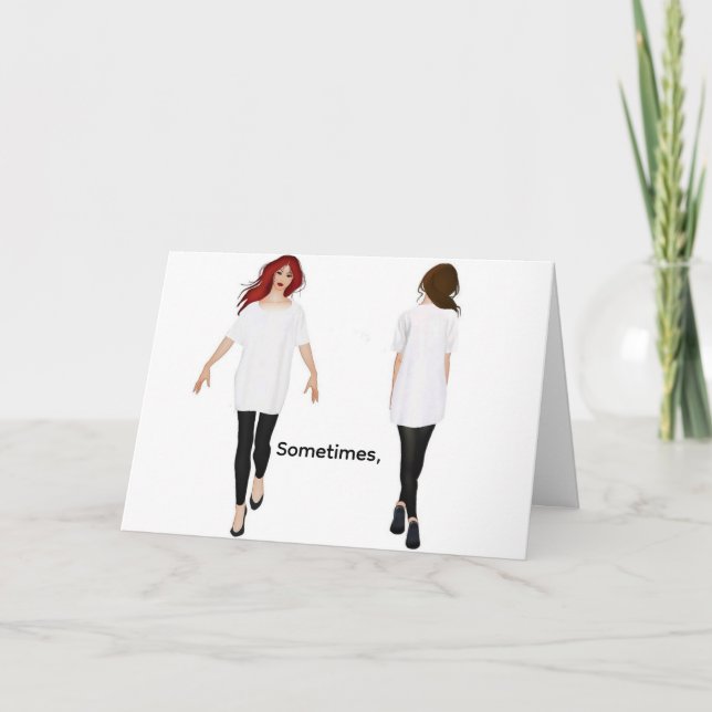 ÀS VEZES, PENSANDO NO CARTÃO (Frente)