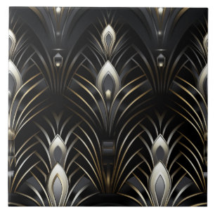 Asas Art Déco, Branco e Dourado