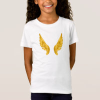 Asas de Anjo Douradas – Camiseta Empower Her Shine