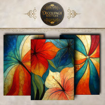 Asas de Borboleta Arco-íris Decoupage