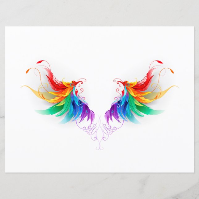 Asas Fluffy Rainbow (Frente)