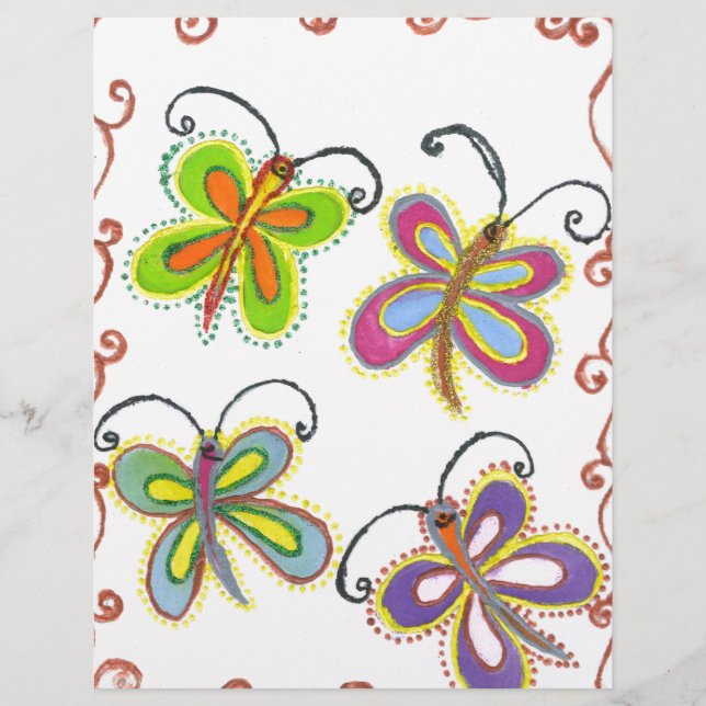 Asas Whimsical: design de Asas Butterfly Estontean (Frente)