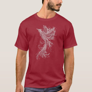 Ascensão Camisa branca Lineart de Phoenix