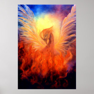 Ascensão de Arte da Impressão Phoenix na Canvas