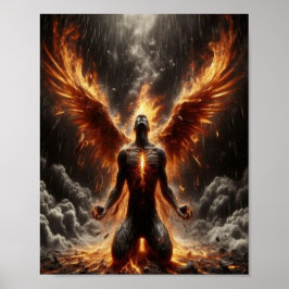 Ascensão de Incêndio Interno da Poster Pheonix