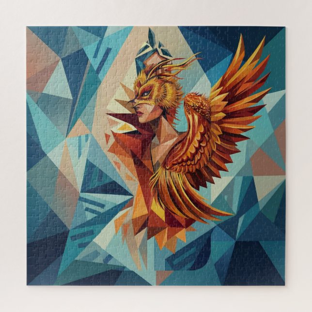 Ascensão do Fênix – Quebra-cabeça de arte de fênix (Vertical)