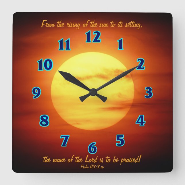 Ascensão do Relógio da Parede da Escritura do Sol (Frente)