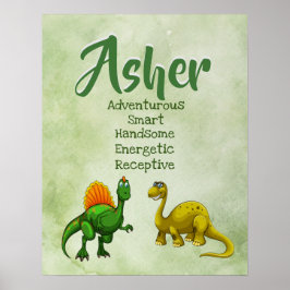Asher Name Poster