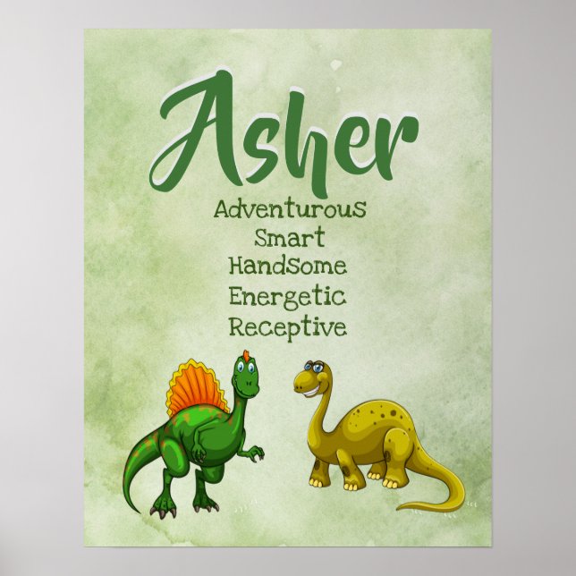 Asher Name Poster (Frente)