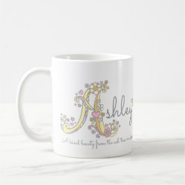 Ashley Letter Um nome que significa caneca monogra