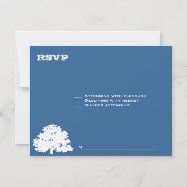 Ashton Tree Bar Mitzvah Wedding RSVP (Frente)