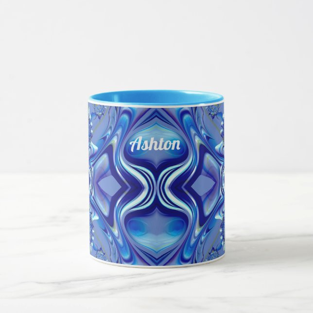 ASHTON ~ Zany 3D Fractal ~ Sombras da Caneca Azul (Centro)