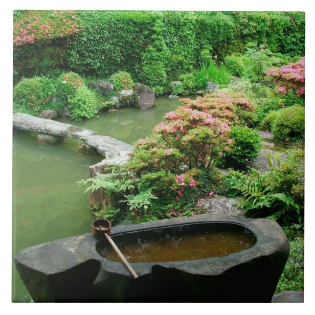 Ásia, Japão, Quioto. Jardim Zen (Frente)