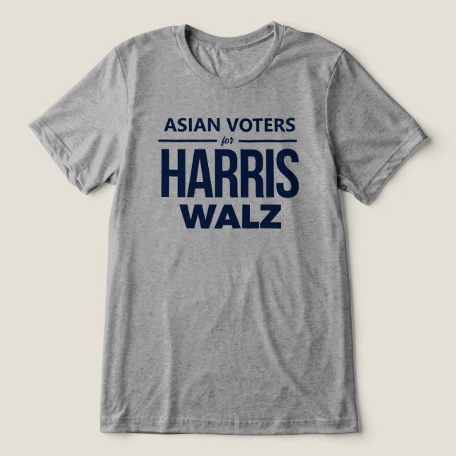 Asiáticos para Harris Walz (Design frontal)
