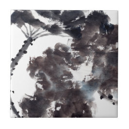 Asiatische Kunst mit Lotusblätter Motiv