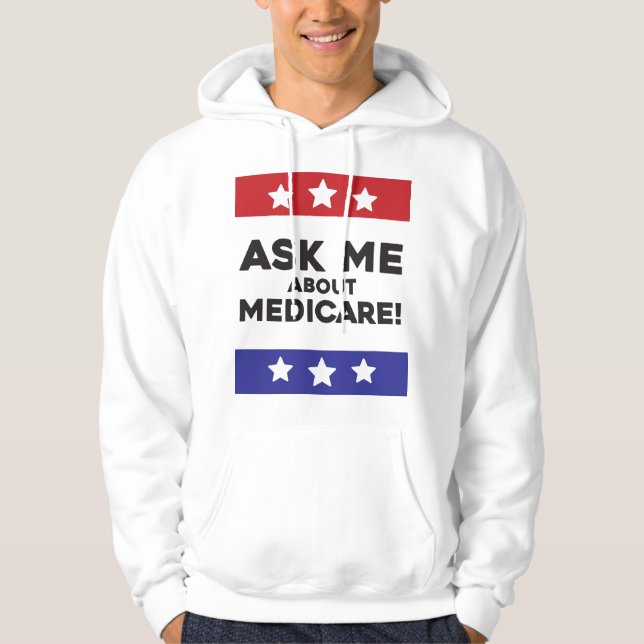 Ask Me About Medicare – Pullover Hoodie (Frente)