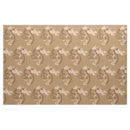 ASL I Love You Monkey Patterted Tecido