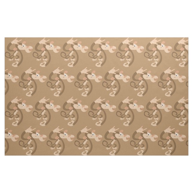 ASL I Love You Monkey Patterted Tecido (Jarda)