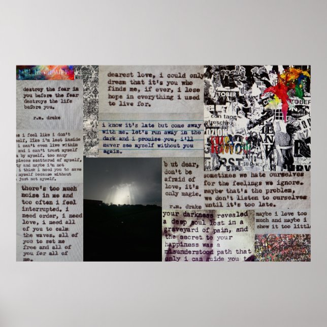 Aspas drake e trabalho de arte num poster (Frente)