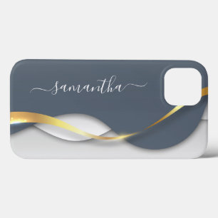 Aspecto 3-D metálico Onda Monográfica Dourada