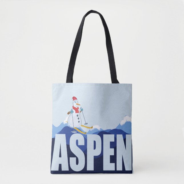 Aspen Colorado Ski Tote Bag (Frente)