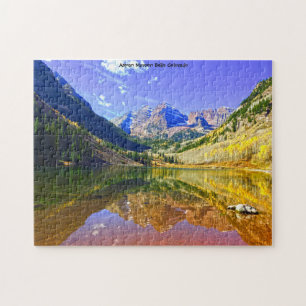 Aspen Maroon Bells Colorado. Quebra-cabeça