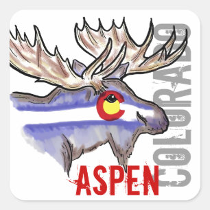 Aspen os adesivos de design de alces do Colorado f