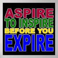 Aspire a inspiração antes de expirar o Poster