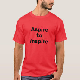 Aspire a inspirar a camiseta masculina