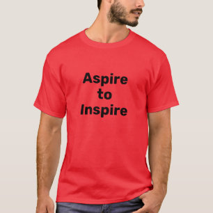 Aspire a inspirar a camiseta masculina