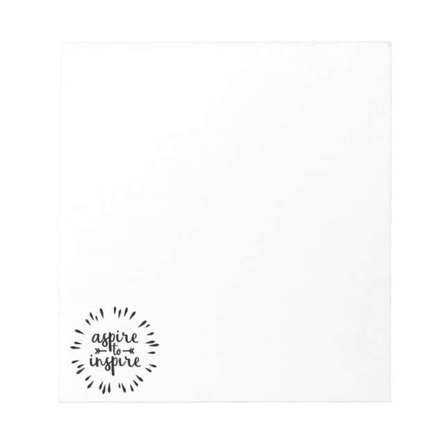 Aspire a inspirar o Bloco de notas (Frente)