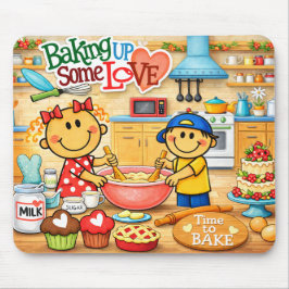 Assando um Pouco de Amor Mousepad