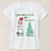 Assar e Decorar Camiseta de Natal